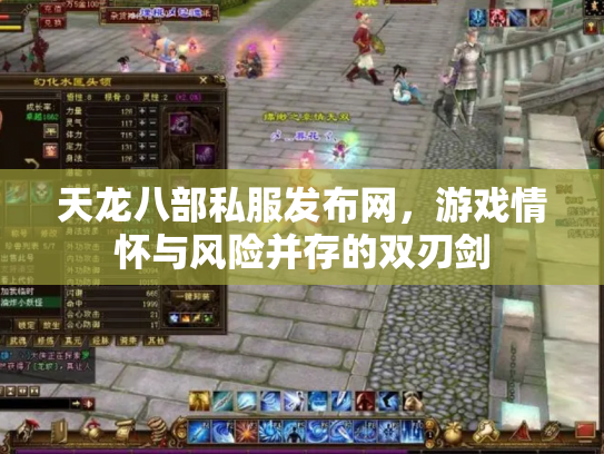 天龙八部私服发布网，游戏情怀与风险并存的双刃剑