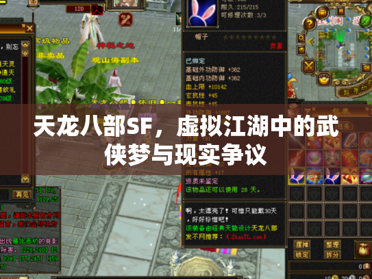 天龙八部SF，虚拟江湖中的武侠梦与现实争议