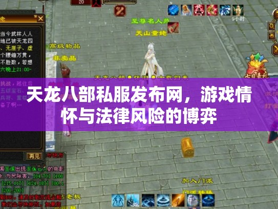 天龙八部私服发布网，游戏情怀与法律风险的博弈