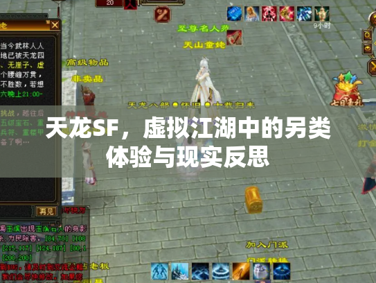 天龙SF，虚拟江湖中的另类体验与现实反思