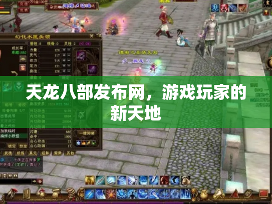 天龙八部发布网，游戏玩家的新天地