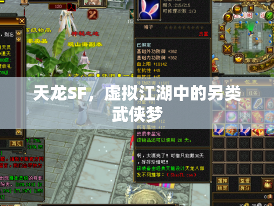 天龙SF，虚拟江湖中的另类武侠梦