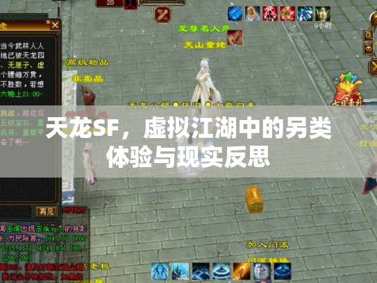 天龙SF，虚拟江湖中的另类体验与现实反思