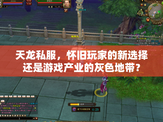 天龙私服，怀旧玩家的新选择还是游戏产业的灰色地带？