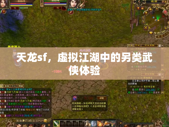天龙sf，虚拟江湖中的另类武侠体验