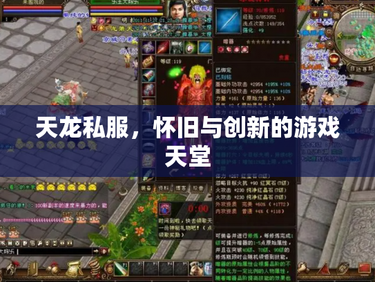 天龙私服，怀旧与创新的游戏天堂