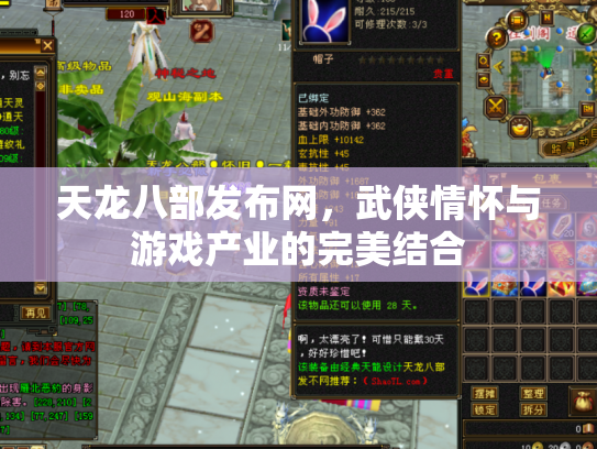 天龙八部发布网，武侠情怀与游戏产业的完美结合
