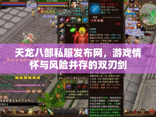 天龙八部私服发布网，游戏情怀与风险并存的双刃剑