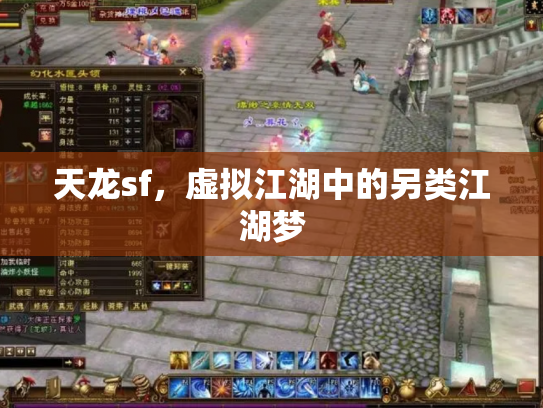 天龙sf，虚拟江湖中的另类江湖梦