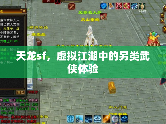 天龙sf，虚拟江湖中的另类武侠体验