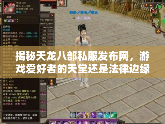 揭秘天龙八部私服发布网，游戏爱好者的天堂还是法律边缘的陷阱？
