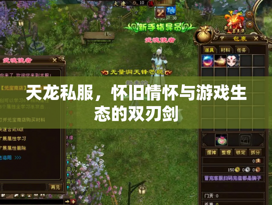 天龙私服，怀旧情怀与游戏生态的双刃剑