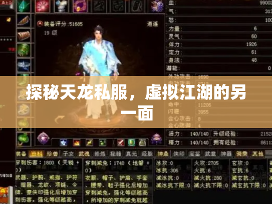 探秘天龙私服，虚拟江湖的另一面