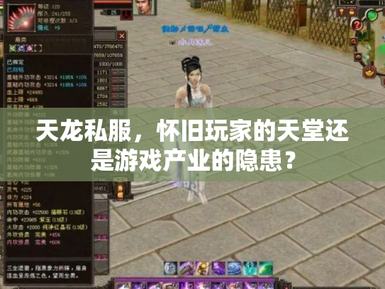天龙私服，怀旧玩家的天堂还是游戏产业的隐患？