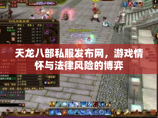 天龙八部私服发布网，游戏情怀与法律风险的博弈