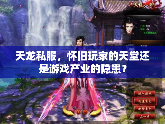 天龙私服，怀旧玩家的天堂还是游戏产业的隐患？
