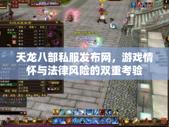 天龙八部私服发布网，游戏情怀与法律风险的双重考验
