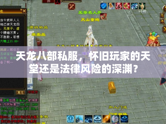 天龙八部私服，怀旧玩家的天堂还是法律风险的深渊？