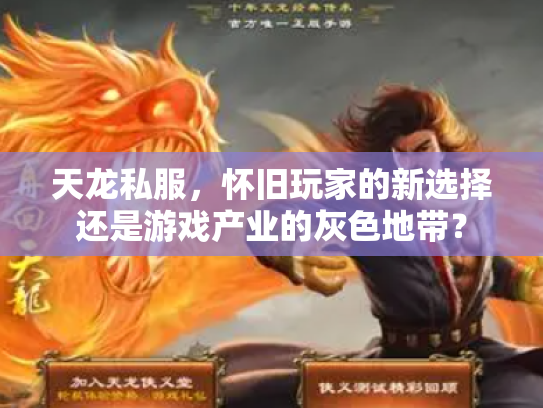 天龙私服，怀旧玩家的新选择还是游戏产业的灰色地带？