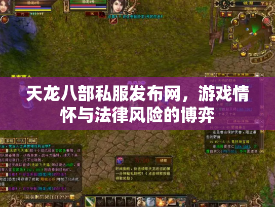 天龙八部私服发布网，游戏情怀与法律风险的博弈