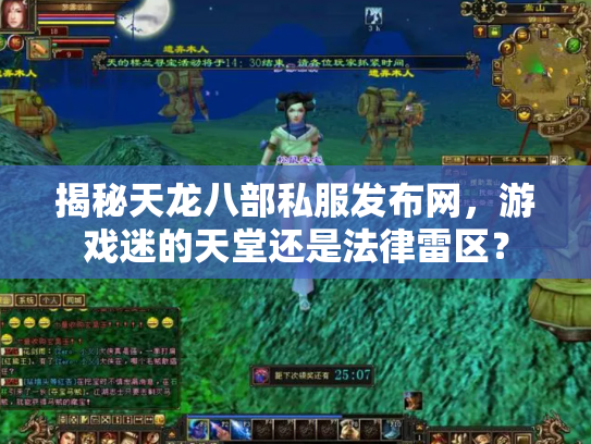 揭秘天龙八部私服发布网，游戏迷的天堂还是法律雷区？