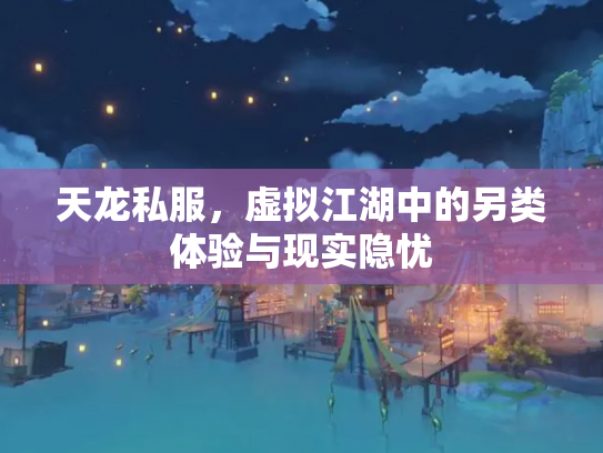 天龙私服，虚拟江湖中的另类体验与现实隐忧