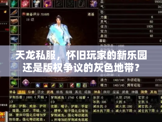 天龙私服，怀旧玩家的新乐园还是版权争议的灰色地带？
