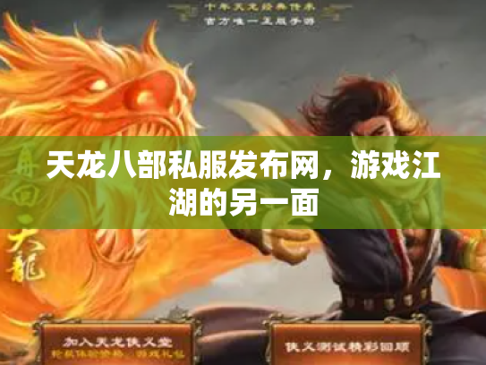 天龙八部私服发布网，游戏江湖的另一面