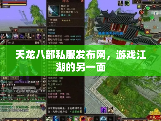 天龙八部私服发布网，游戏江湖的另一面