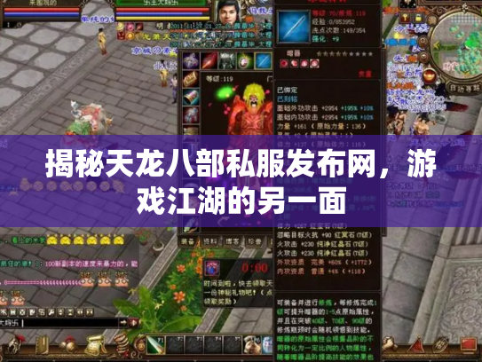 揭秘天龙八部私服发布网，游戏江湖的另一面