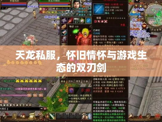 天龙私服，怀旧情怀与游戏生态的双刃剑