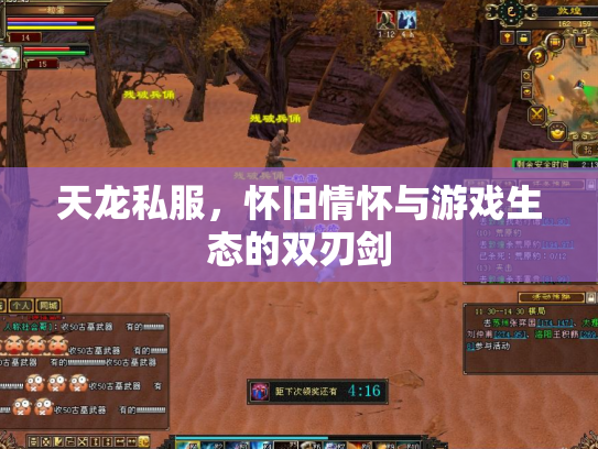 天龙私服，怀旧情怀与游戏生态的双刃剑