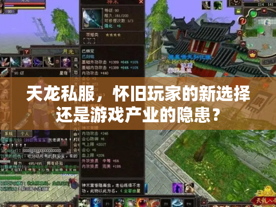 天龙私服，怀旧玩家的新选择还是游戏产业的隐患？