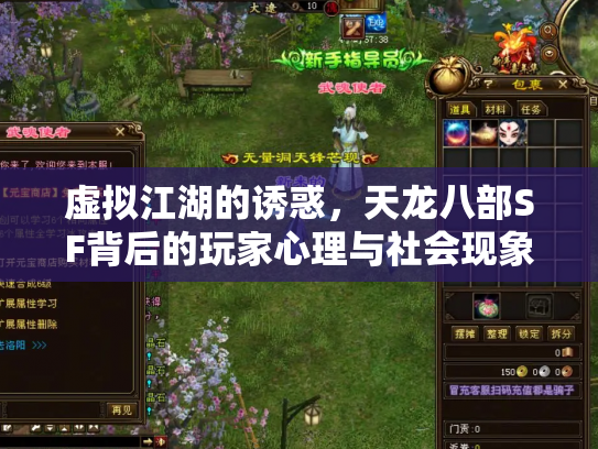 虚拟江湖的诱惑，天龙八部SF背后的玩家心理与社会现象
