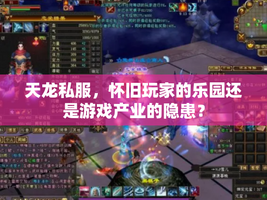天龙私服，怀旧玩家的乐园还是游戏产业的隐患？