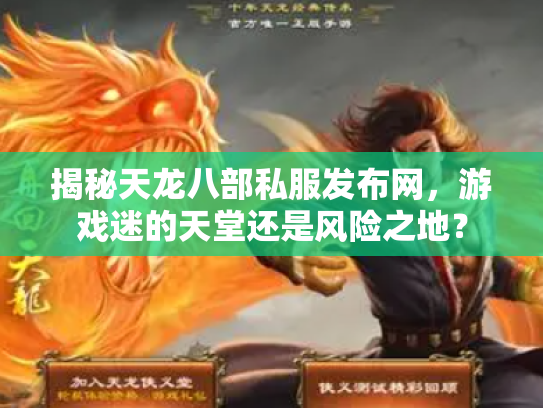 揭秘天龙八部私服发布网，游戏迷的天堂还是风险之地？