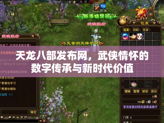 天龙八部发布网，武侠情怀的数字传承与新时代价值