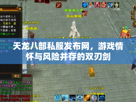 天龙八部私服发布网，游戏情怀与风险并存的双刃剑