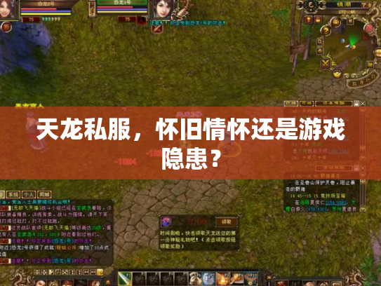 天龙私服，怀旧情怀还是游戏隐患？