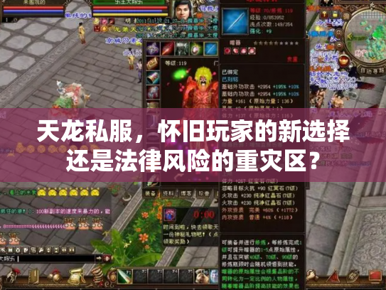 天龙私服，怀旧玩家的新选择还是法律风险的重灾区？