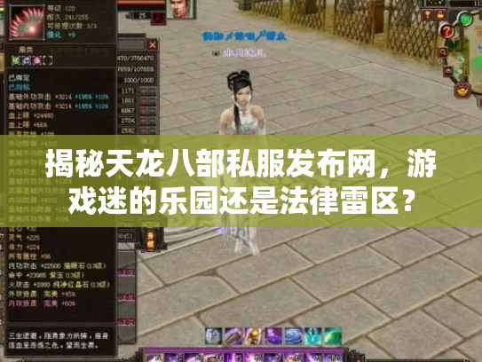 揭秘天龙八部私服发布网，游戏迷的乐园还是法律雷区？