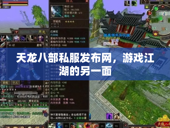 天龙八部私服发布网，游戏江湖的另一面