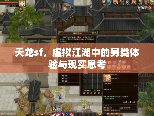 天龙sf，虚拟江湖中的另类体验与现实思考
