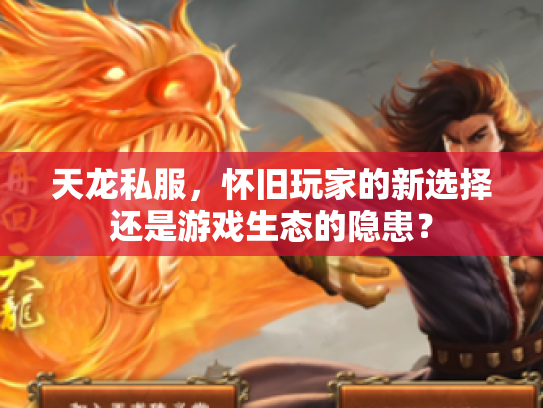 天龙私服，怀旧玩家的新选择还是游戏生态的隐患？