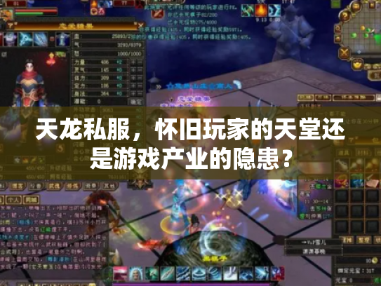 天龙私服，怀旧玩家的天堂还是游戏产业的隐患？