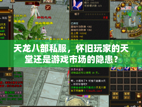 天龙八部私服，怀旧玩家的天堂还是游戏市场的隐患？