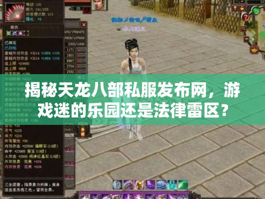 揭秘天龙八部私服发布网，游戏迷的乐园还是法律雷区？