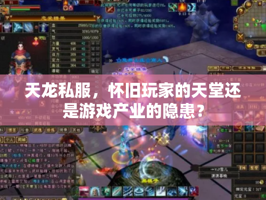 天龙私服，怀旧玩家的天堂还是游戏产业的隐患？