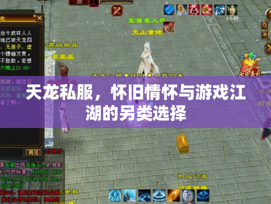 天龙私服，怀旧情怀与游戏江湖的另类选择