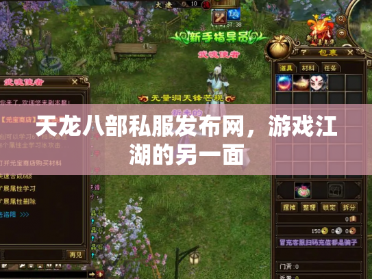 天龙八部私服发布网，游戏江湖的另一面
